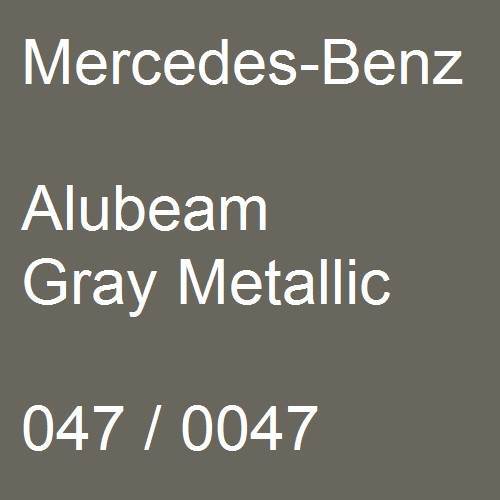 Mercedes-Benz, Alubeam Gray Metallic, 047 / 0047.